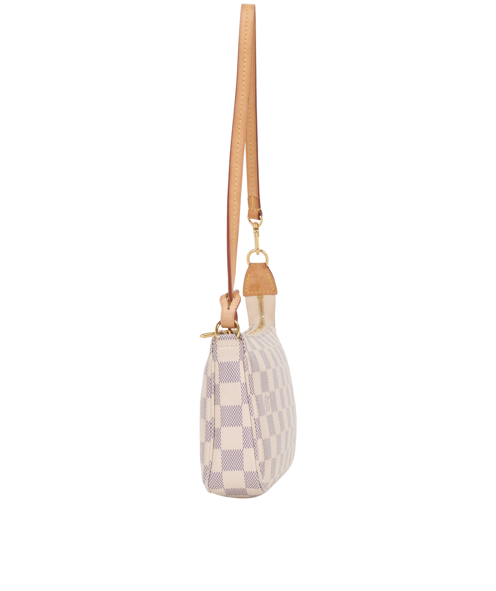 Pochette Accessories, &pound;650, Handbags, White, Canvas, Side view